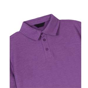 Camiseta Polo de Algodón para Hombre, Manga Corta, Casual, Lisa, con Logotipo Personalizado, OEM, al por Mayor, para Golf de Verano - Product Image 3