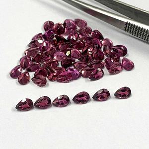 ¡Venta! Mejor calidad AAA personalizable 5x7mm turmalina Rosa natural facetado corte de pera piedras preciosas sueltas proveedor al por mayor - Product Image 5