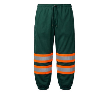 Pantalon de travail de sécurité ANSI Classe 2 imperméable avec ceinture extensible pour mouvements actifs, construction professionnelle et durable - Product Image 1