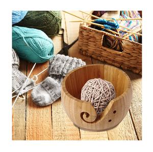 Cuenco de Hilo de Madera Hecho a Mano en India, Diseño Personalizado, Alta Calidad, Exquisito, Ecológico, Organizador para Tejer a Mano - Product Image 2
