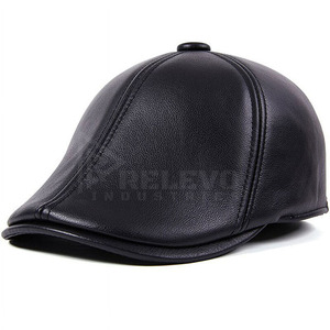 Casquette de baseball en cuir de haute qualité pour femme, ajustable avec fermeture à bouton, logo personnalisé, motif lettres, unisexe, style streetwear, commande en gros - Product Image 2