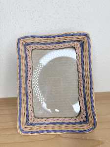Arabic Natural Rattan <b>Wooden</b> Photo <b>Frame</b> Decorative Woven Cane <b>Picture</b> <b>Frame</b> for Living Room Decor - Product Image 2