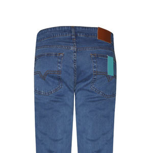 Pantalons en jean pour hommes de haute qualité, design tendance, style streetwear, coupe droite, logo personnalisé à prix avantageux - Product Image 4