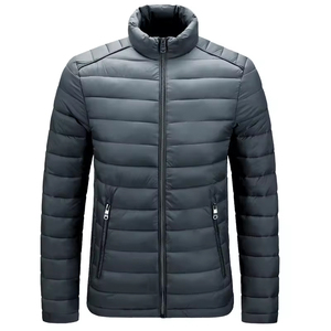 Mens Multi Color <b>Lightweight</b> <b>Puffer</b> <b>Jacket</b> Stand Collar Casual Outdoor Down Alternative Winter Coat - Product Image 3