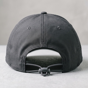 Unisex Black 6-Panel Baseball Cap Breathable Mesh Fitted <b>Hat</b> Solid Color Outdoor Casual Spring <b>Summer</b> Adjustable - Product Image 6
