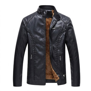 Windproof Regular Sleeve Length <b>Men</b> <b>Leather</b> <b>Jackets</b> Factory Direct Sale OEM Manufactured <b>Men</b> <b>Leather</b> <b>Jackets</b> - Product Image 1