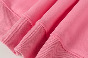 เสื้อฮู้ดซิปสีชมพูสไตล์ Y2K ลายกราฟิกประดับเพชร  ผ้าคอตตอนหนานุ่ม สตรีทแวร์ - Product Image 4
