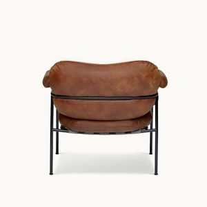 Fauteuil rembourré moderne nordique avec coussin moelleux et structure métallique pour salon, chambre à coucher, hall d'hôtel - Product Image 3