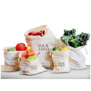 Bolsa de Lona de Algodón con Cordón para Almacenamiento de Alimentos, con Logotipo y Tamaño Personalizados, Adecuada para Almacenamiento de Artículos del Hogar - Product Image 4