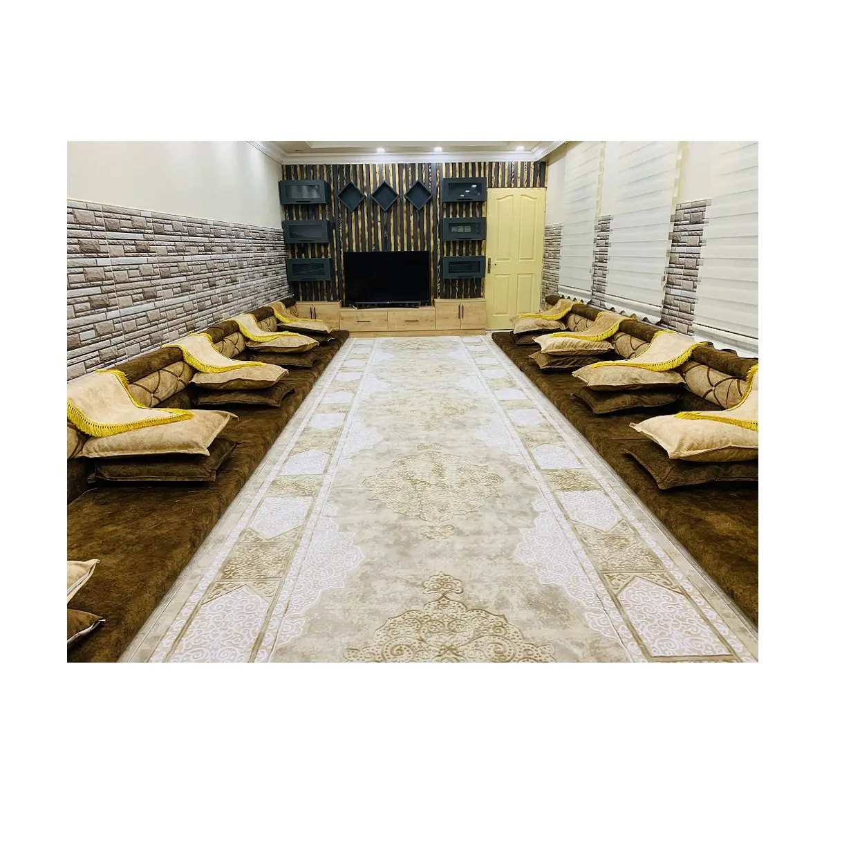 Majlis Arab Maroko Majlis Desain Majlis | Kustomisasi Mungkin L Berbentuk Sofa Lantai Arab Set U Berbentuk Arab