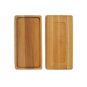 Wooden Rectangular Serving Tray <b>Set</b> Of 2 <b>Rustic</b> Handcrafted Platters Eco Friendly Kitchen Tableware At Export Wholesale Price - Product Image 6