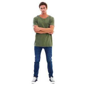 T-shirt de sport décontracté pour homme 100% coton de haute qualité, doux, respirant, écologique, séchage rapide, manches courtes, coupe classique, pour la gym - Product Image 6