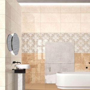 Premium 300x600 Super White Glossy Ceramic Tile for Minimalist Business Office Walls and Large <b>Scale</b> Commercial Renovation Use - Product Image 3