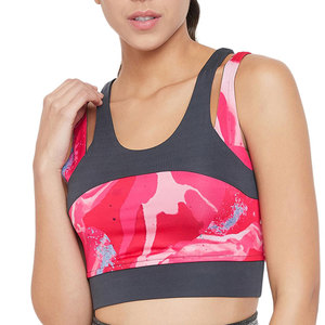 Soutien-gorge de sport coloré et élégant, taille haute, en Spandex et Nylon, très populaire, idéal pour le fitness et les activités sportives, le meilleur soutien-gorge de sport personnalisé pour femme. - Product Image 2