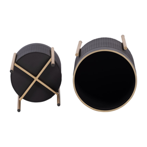 Soporte de Metal Decorativo Premium para Macetas, Resistente a la Oxidación, Fácil de Montar, Acabado Pulido Moderno, Uso en Interiores/Exteriores - Product Image 2