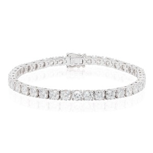 10CT Round Lab Grown Diamond Tennis <b>Bracelet</b> 18K White Gold Wholesale Solid Gold Fine Jewelry Manufacturer - Product Image 1