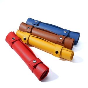 Eco-friendly Customized Pu Leather Game Figures Roll Up <b>Backgammon</b> Chess Checkers Set with Roll Bag Travel Game - Product Image 6