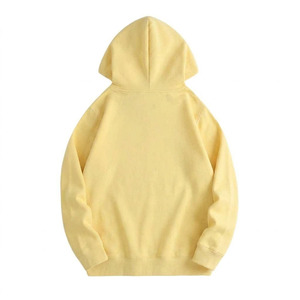 New Design Solid Custom Front Logo High Quality 100% Cotton Fleece Custom Hoodies for Men Spring - Product Image 5