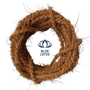 <b>BLUE</b> LOTUS Gem Le Twisted Coconut Fiber Rope <b>Roll</b>-Natural Material 100-1000 Meters Length for Packaging Shipping Decorative Use - Product Image 1
