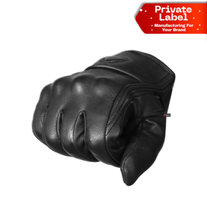 Gants de moto en cuir robustes, respirants et protecteurs, vente en gros, impression personnalisée, antidérapants - Product Image 1