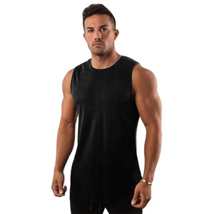 Débardeur sans manches pour homme, été, décontracté, coupe musclée, séchage rapide, respirant, écologique, détail boutonnière avant, couleur personnalisable, Spandex - Product Image 2