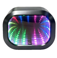 Lecteur audio sans fil K18 Infinity Mirror avec subwoofer à basses profondes, lumière étoilée RGB, son clair, décoration de bureau, vente en gros en vrac