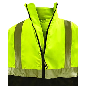 High Visibility Waterproof Oxford <b>Worker</b> Uniform Supplier Low MOQ Heavy Duty Safety Uniforms Flash Reflective <b>Worker</b> <b>Jacket</b> Set - Product Image 5