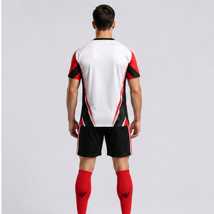 Soccer Uniform Elite <b>Athletic</b> Soccer Apparel Custom Jersey And Shorts Comfortable Lightweight Fabric Designed For Practice - Product Image 5