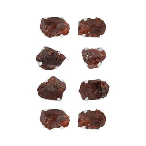 ต่างหูเงิน925โกเมนสีเงินแบบหยาบล็อคผีเสื้อแบบแฟชั่นทันสมัยการตั้งค่าแบบง่ามสวยงามแพ็ค4คู่ - Product Image 1