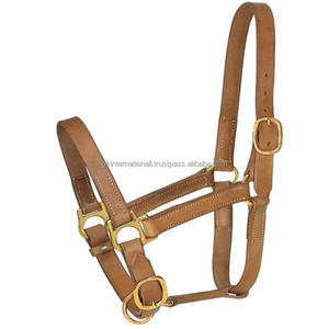 เชือกแขวนคอม้าแท้สีน้ำตาลอ่อนอุปกรณ์แข่งขี่ม้า - Product Image 4
