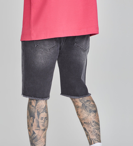 Conjunto de Shorts de Mezclilla Transpirables Casuales para Hombre, Estilo Hip Hop, Desgastados, Ligeros, de Cintura Media, Coloridos, para Verano - Product Image 4