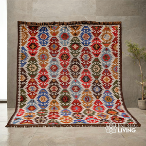 Alfombra Kilim de Hilo PET Reciclado RTS, Tejido Panja, Tejido Plano, para Interiores y Exteriores, Suministro Directo de Fábrica - Product Image 4