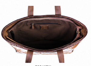 Premium Hairon Leather Tote Bag for Women Large Capacity Cowhide Shopper Handbag Fashion Travel Shoulder <b>Purse</b> - Product Image 3