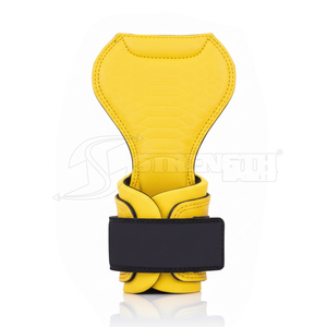 ที่จับยกน้ำหนักหนังหนา สายรัดปรับได้ ที่จับยกน้ำหนักเพื่อความแข็งแรงและความปลอดภัยสูงสุด - Product Image 3