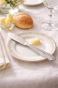 Couteau à beurre en acier inoxydable, lame droite, épaisseur 0,6 mm, couverts de cuisine, pièce unique - Product Image 2