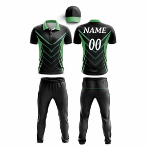 Men's Cricket Uniform Polo <b>Shirt</b> and <b>T</b>-<b>Shirt</b> Wholesale <b>Polyester</b> Cotton Printed Cricket Sets Top Quality Fabric - Product Image 3