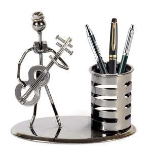 Popular Iron Metal Pen Holder Black Finished for <b>Study</b> Room School Office Desktop Use Pen Pencil Holder <b>Desk</b> Organizers - Product Image 3