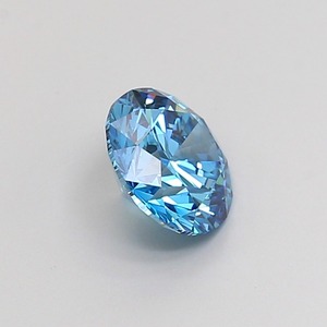 Diamant CVD de laboratoire taille ronde, 1,09 carat, couleur bleu vif fantaisie, clarté VS2, polissage excellent, pierre brute de qualité supérieure pour bague - Product Image 4