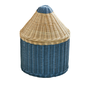 Cesta de ratán con forma de lápiz, venta al por mayor de fábrica en Vietnam, cesta tejida a mano para niños, cesta de ratán para almacenamiento de juguetes, color personalizable - Product Image 3