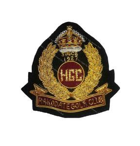 Parches Bordados a Mano Personalizados con Hilo Metálico, Diseño de Corona Real, Bordado 3D, Parches Dorados, Insignias de Moda para Uniformes y Lona - Product Image 3