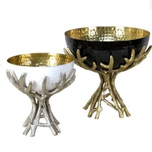 Nouvelle Tendance : Bol Décoratif en Métal pour Table, Finition Émaillée, Forme Arrondie, pour Fruits, Snacks et Fruits Secs – Fournisseur Indien - Product Image 4