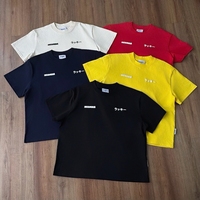 T-shirt Oversize Boxy à Bon Prix 100% Coton Streetwear avec Logo Brodé Personnalisé Collection Été pour Femmes Hommes Grandes Tailles