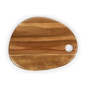 Plateau de service et de découpe en bois d'acacia avec poignée pour la cuisine, idéal pour fromages, pizzas, charcuteries et planches à découper – Vente en gros - Product Image 6