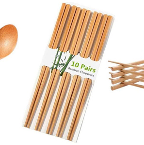 Palillos de Madera Natural Vietchoice Hechos a Mano con Madera Sólida, Duraderos, Ecológicos y Tradicionales para Acampar y Uso Diario - Product Image 2