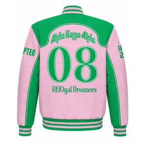 Chaqueta Universitaria Varsity 2027 al por Mayor para Hombre, Talla Grande, Ropa Griega, Logotipo Personalizado, Chaqueta Universitaria Letterman Regular - Product Image 3