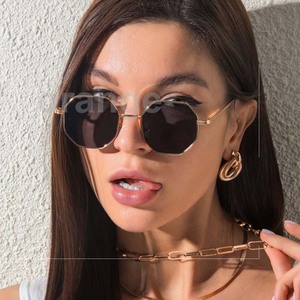 Lunettes de soleil pas chères pour femmes, lunettes de soleil tendance en métal, lunettes de soleil de créateur pour femmes, lunettes de soleil tendance - Product Image 4