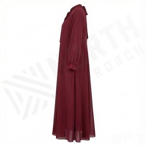 Abaya Confortable pour Femmes à Prix de Gros, Nouvelle Conception Personnalisée, Robe Abaya Islamique Modeste pour Dames, Vêtements de Mode - Product Image 3