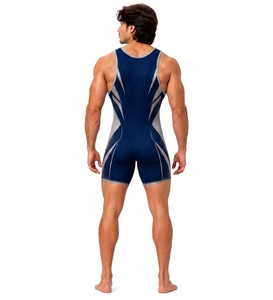 <b>Men's</b> Sleeveless Sublimation Print Swimwear Scoop Neck Spandex Polyester Breathable Sports <b>Suit</b> Adult All Seasons - Product Image 2