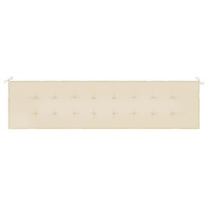 Cojín para Banco de Jardín de Tela Oxford Beige, 100% Poliéster, Cómodo y Elegante - Product Image 4