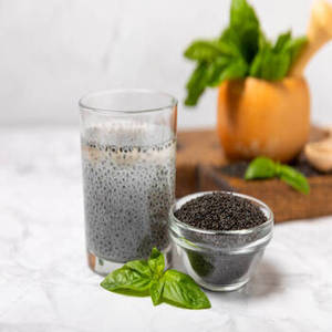 Graines de basilic naturelles, graines noires pures pour les boissons, les desserts, l'industrie des boissons, vente en gros, export, emballage en vrac - Product Image 1
